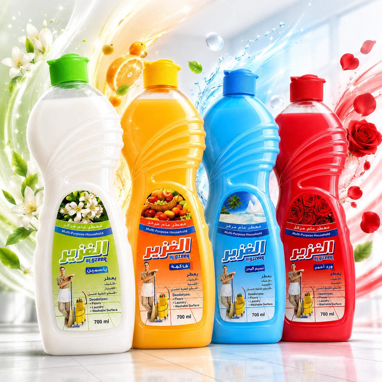 مجموعة المعطر العام المركز للأسطح